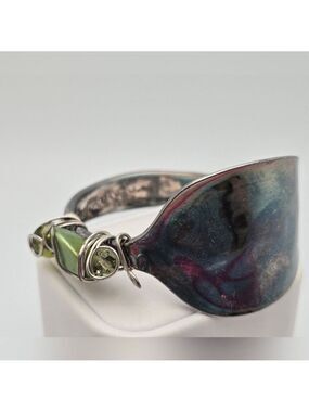 Handmade Spoon Bracelet Rogers Jennifer Ada Silverplate Upcycled Adjustable